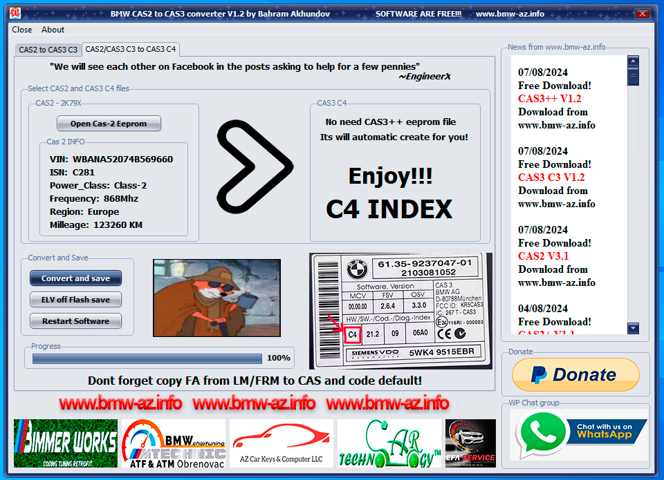 CAS2 converter V1.2