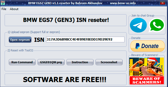 BMW EGS7 RESETER!!! V1.1